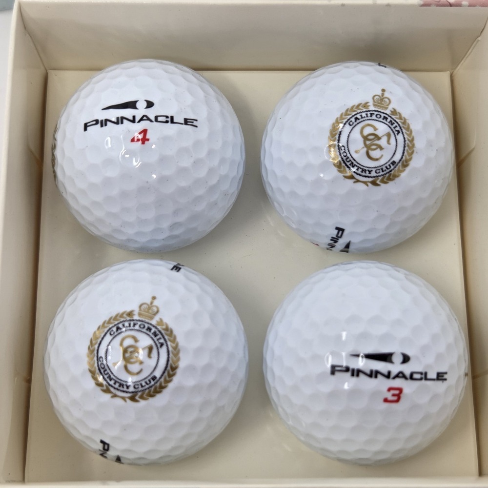 Pinnacle Logo Golf Balls Lot of 4 California Country Club Collectible NEW‎